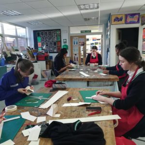 Year 11 doing a 3D workshop
